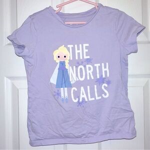 Disney Frozen Elsa Tee Girls Size S (6-7) - Lavender Purple - The North Calls